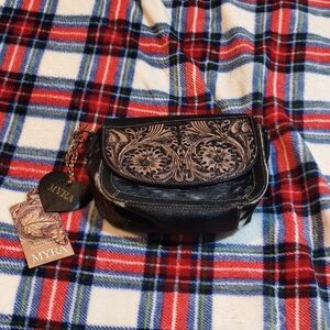 Myra Black Heart Tag with Multicolor Cord